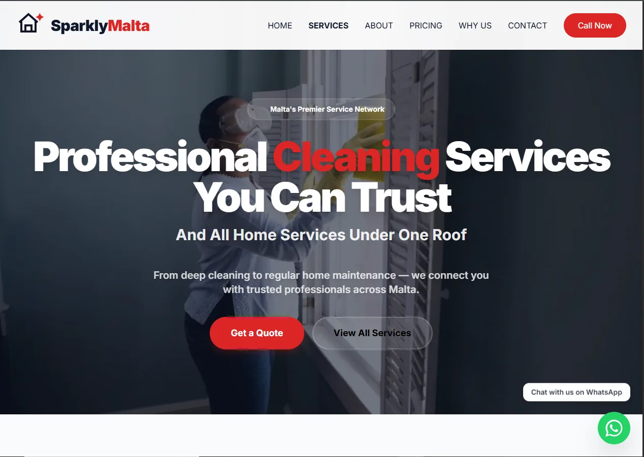 Sparkly Malta Website Project